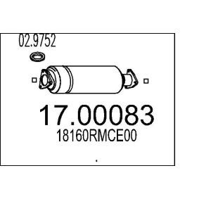 Compre Filtro de partículas da MTS 17.00083 a um preço baixo por 857,98 €