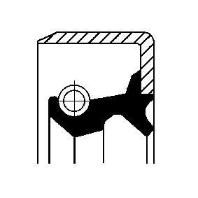 Wellendichtring, Verteilergetriebe 01026471B VOLVO von CORTECO