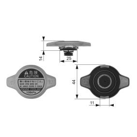 Achetez des Bouchon de radiateur GATES RC134 à prix pour 11,33 €