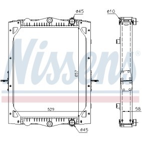 Kühler, Motorkühlung von NISSENS 61443A