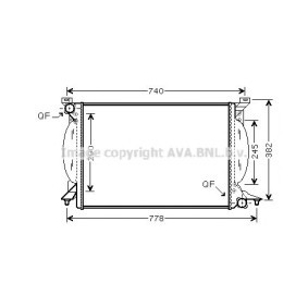 Achetez des Radiateur du moteur PRASCO AI2206 à prix pour 265,26 €