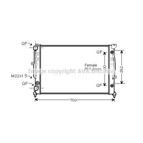 Achetez des Radiateur du moteur PRASCO AIA2122 à prix pour 160,70 €