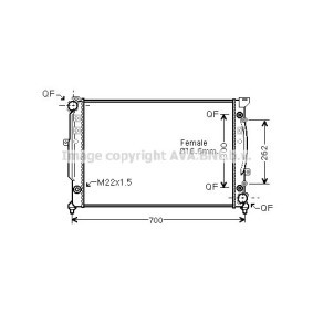 Achetez des Radiateur du moteur PRASCO AIA2125 à prix pour 128,38 €