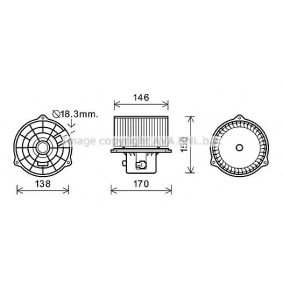 Achetez des Moteur électrique, pulseur d'air d'habitacle PRASCO HY7556 à prix pour 142,91 €
