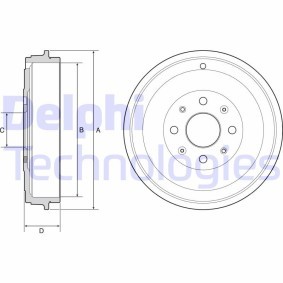Comprar Tambor de freno de DELPHI BF503 a bajo precio de 29,88 €