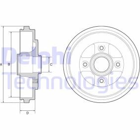Comprar Tambor de freno de DELPHI BF509 a bajo precio de 25,91 €