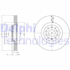 Bremsscheibe BG9109 für SKODA