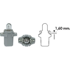 Osta Polttimo, mittariston valo MAGNETI MARELLI:llä 003734100000 edullisesti hintaan 2,05 €