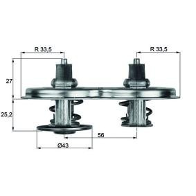 Kühlwasserthermostat für DAF von MAHLE ORIGINAL