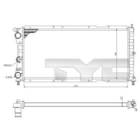 Achetez des Radiateur du moteur TYC 709-0017-R à prix pour 85,96 €