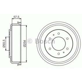 Bremstrommel 0 986 477 220 MITSUBISHI L300 / DELICA von BOSCH