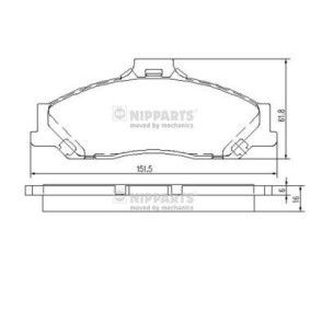 Bremsbeläge für MAZDA von NIPPARTS