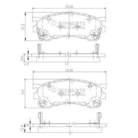 Bremsbeläge für MAZDA von NIPPARTS