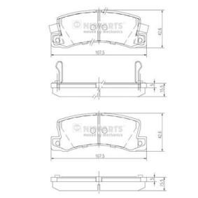 Compre Pastilhas de travão da NIPPARTS J3612013 a um preço baixo por 26,47 €