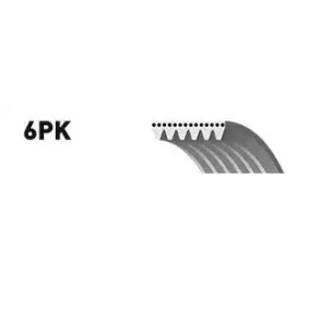 Compre Correia trapezoidal estriada da SNR CA6PK1050S a um preço baixo por 17,03 €