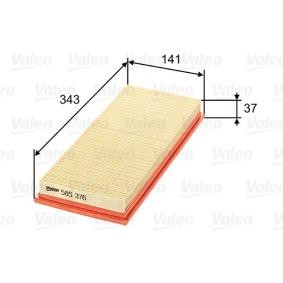Luftfilter des Herstellers VALEO - Originalware Artikelnummer: 585376