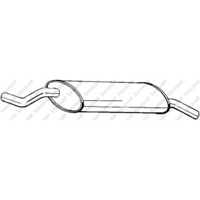 Compre Panela de escape traseira da BOSAL 247-083 a um preço baixo por 54,83 €