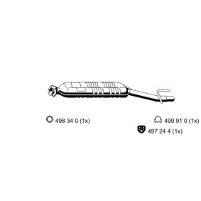 Comprar Silenciador intermedio de ERNST 352277 a bajo precio de 183,71 €