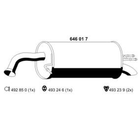Compre Panela de escape traseira da ERNST 646017 a um preço baixo por 148,81 €