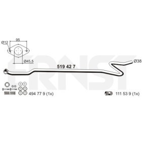 Acquista Tubo gas scarico da ERNST 519427 a buon mercato per soli 114,13 €