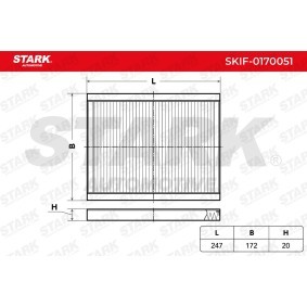 Innenraumfilter für KIA von STARK
