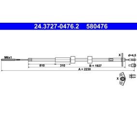 Comprar Cable de freno de mano de ATE 24.3727-0476.2 a bajo precio de 86,06 €