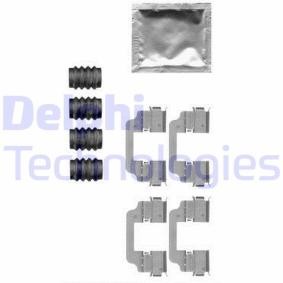 Compre Kit de acessórios, pastilhas de travão da DELPHI LX0576 a um preço baixo por 22,77 €