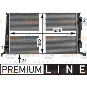 Kühler, Motorkühlung 8MK 376 700-241 für DACIA