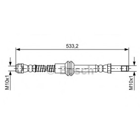 Compre Tubo flexível de travão da BOSCH 1 987 481 609 a um preço baixo por 37,02 €
