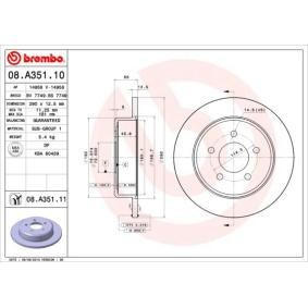 Acquista Disco freno da BREMBO 08.A351.11 a buon mercato per soli 41,99 €