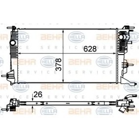 Acquista Radiatore motore da HELLA 8MK 376 735-131 a buon mercato per soli 178,45 €