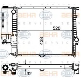 Kühler, Motorkühlung 8MK 376 735-351 für BMW