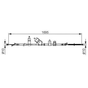 Compre Cabo de aço, travão de estacionamento da BOSCH 1 987 482 464 a um preço baixo por 46,20 €