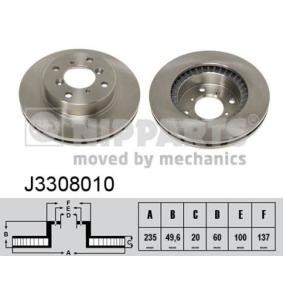 Comprar Disco de freno de NIPPARTS J3308010 a bajo precio de 36,24 €