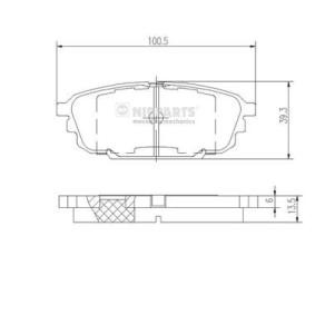 Bremsbeläge für MAZDA von NIPPARTS