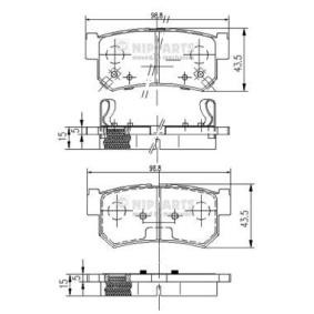 Compre Pastilhas de travão da NIPPARTS J3610401 a um preço baixo por 26,81 €