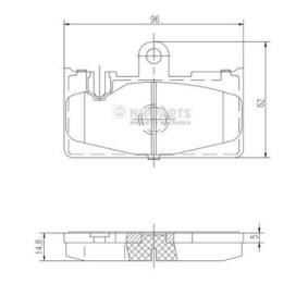 Compre Pastilhas de travão da NIPPARTS J3612029 a um preço baixo por 27,59 €