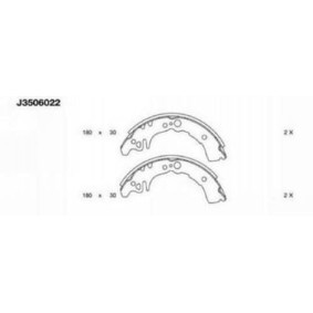 Comprar Juego de zapatas de frenos de NIPPARTS J3506022 a bajo precio de 26,08 €