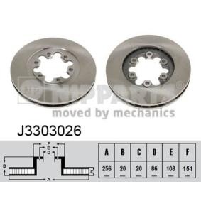 Bremsscheibe für MAZDA von NIPPARTS