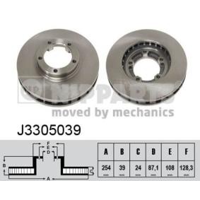 Comprar Disco de freno de NIPPARTS J3305039 a bajo precio de 35,11 €