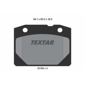 Acquista Kit pastiglie freni da TEXTAR 2016603 a buon mercato per soli 34,28 €