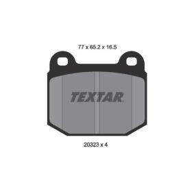 Acquista Kit pastiglie freni da TEXTAR 2032303 a buon mercato per soli 41,08 €