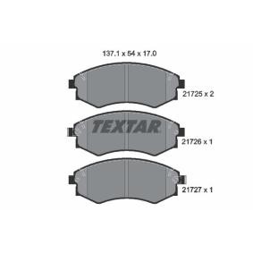 Compre Pastilhas de travão da TEXTAR 2172501 a um preço baixo por 35,21 €