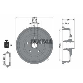 Comprar Tambor de freno de TEXTAR 94012700 a bajo precio de 89,82 €