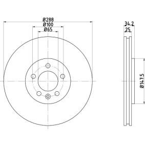 Comprar Disco de freno de TEXTAR 92082400 a bajo precio de 54,44 €