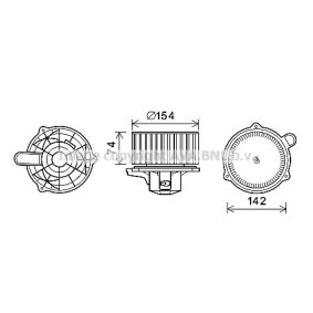 Achetez des Moteur électrique, pulseur d'air d'habitacle PRASCO HY8348 à prix pour 133,93 €