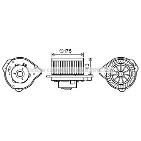 Achetez des Moteur électrique, pulseur d'air d'habitacle PRASCO VO8174 à prix pour 129,90 €