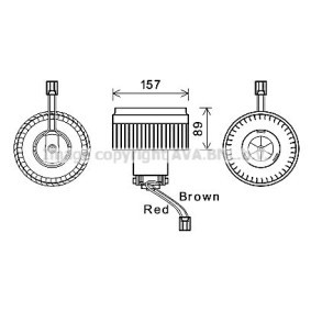 Achetez des Moteur électrique, pulseur d'air d'habitacle PRASCO VO8177 à prix pour 81,62 €