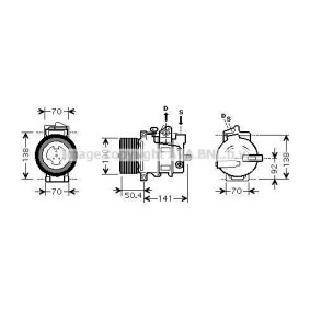 Gebläsemotor von PRASCO VW8354