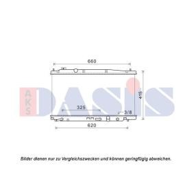 Achetez des Radiateur du moteur AKS DASIS 100071N à prix pour 75,45 €